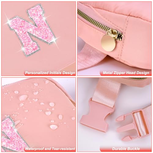 Uygafly Graduation Gifts for Teens Kids Daughter Sister Her - Birthday Gifts for 3 4 5 6 7 8 9 10 11 12 13 Year Old Girls,Fanny Pack Crossbody Bag Belt Bag Cute Trendy Stuff | Peach,Initial N - Image 5