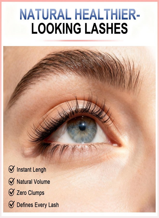Okerker Black Mascara Dual Brush for Fine Short Lashes & Mature Women, Natural Look - Image 3