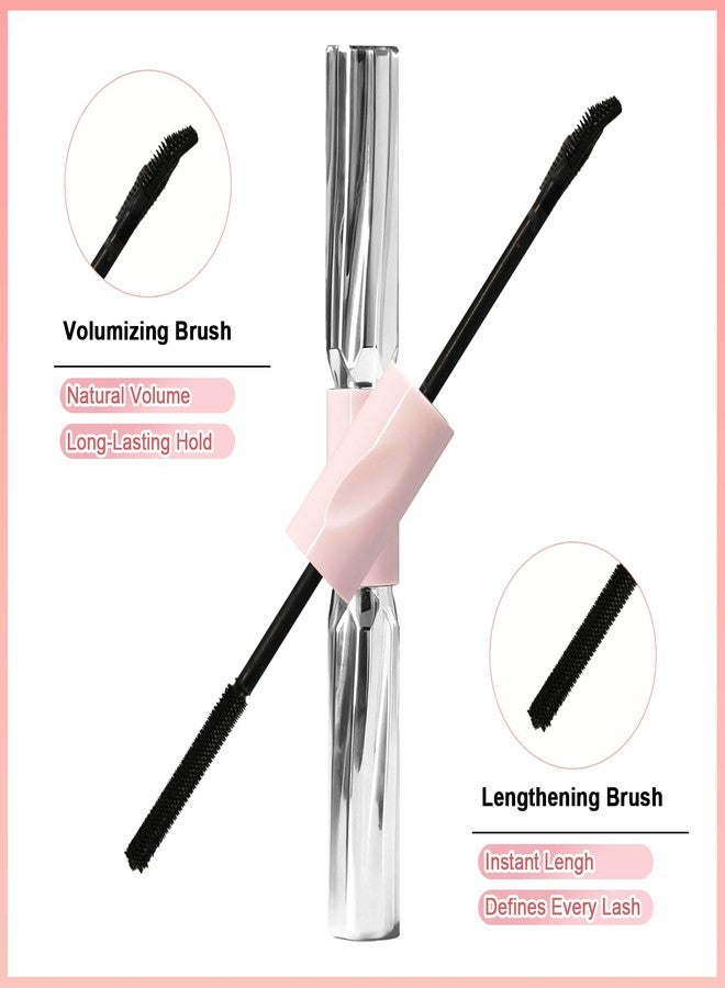 Okerker Black Mascara Dual Brush for Fine Short Lashes & Mature Women, Natural Look - Image 4