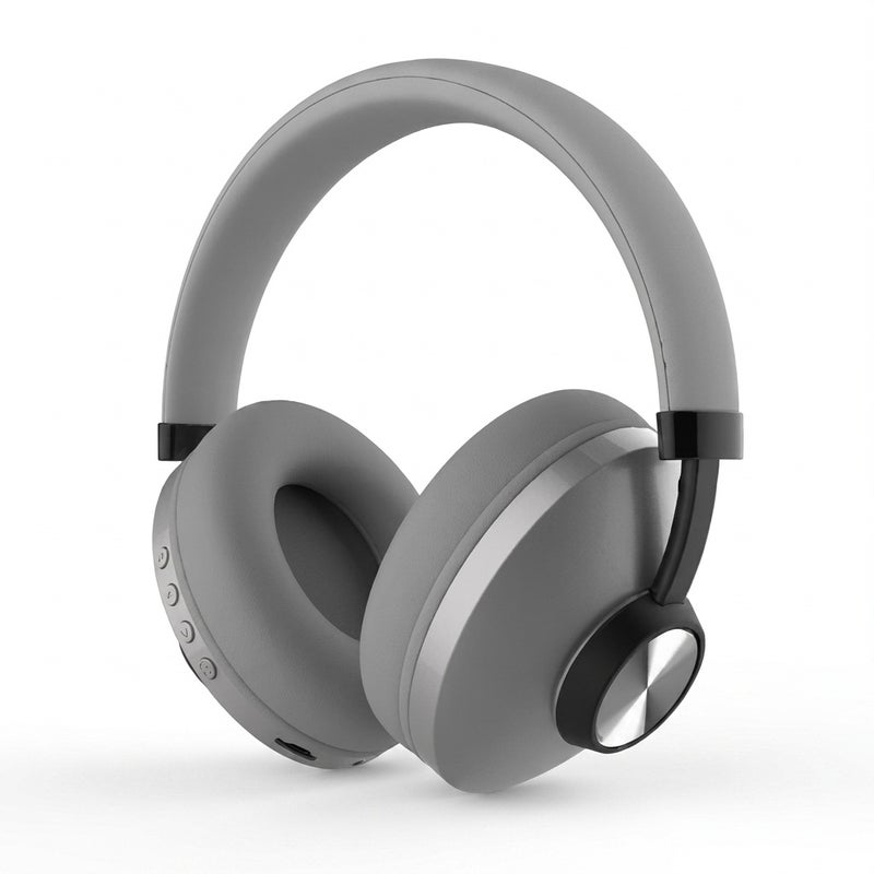 SODO Wireless Bluetooth headphones with TF card slot and up to 8 hours of playtime, extendable design, model SD-1007, Grey color - Image 2