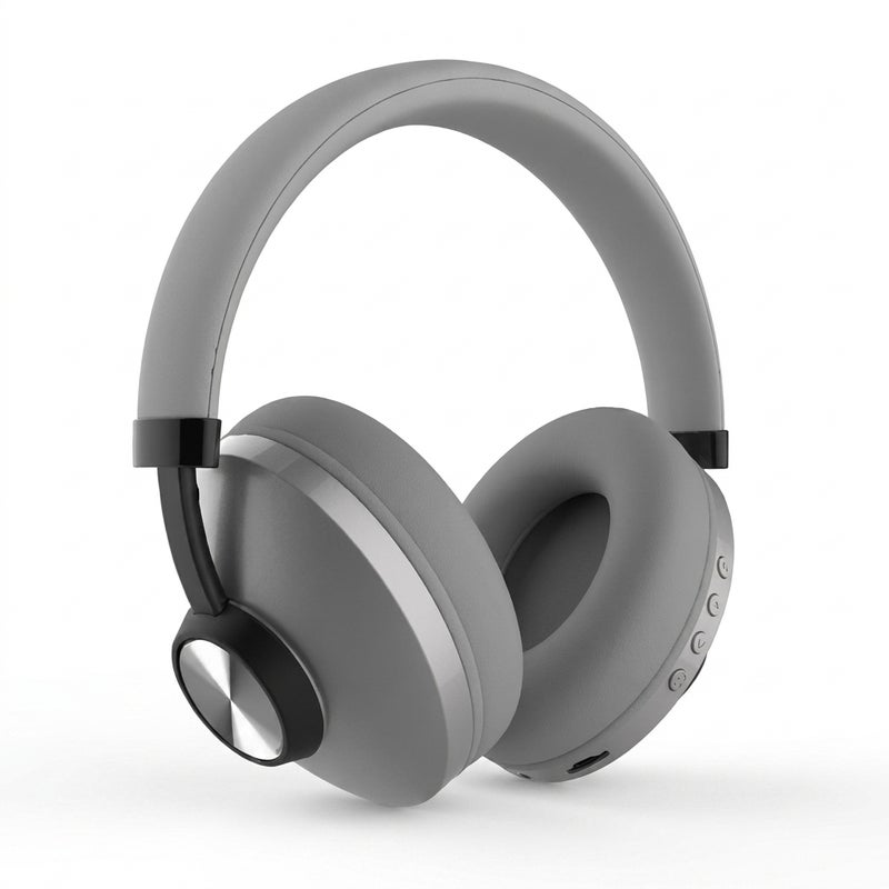 SODO Wireless Bluetooth headphones with TF card slot and up to 8 hours of playtime, extendable design, model SD-1007, Grey color - Image 1