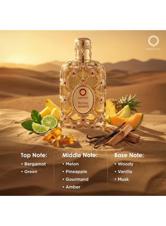 اورينتيكا أوريانتيكا لوكسري كوليكشن رويال أمبر - ماء عطر للجنسين - عطر شرقي عنبري فاخر يدوم طويلاً - 80 مل - Image 2