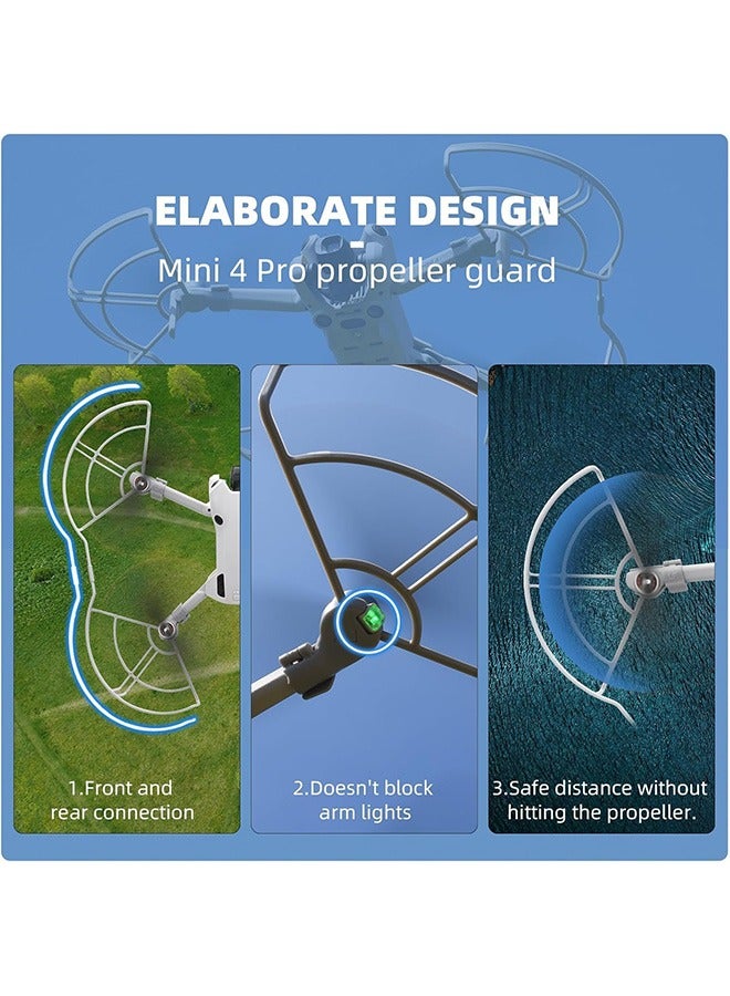 Generic Mini 4 Pro Propeller Guard, Quick Release Prop Protector Lightweight Anti Collision Blade Bumper for DJI Mini 4 Pro Accessories  - Image 4