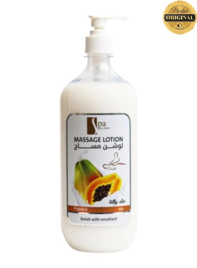 Spa System Massage Lotion Papaya Enrich With Emolient