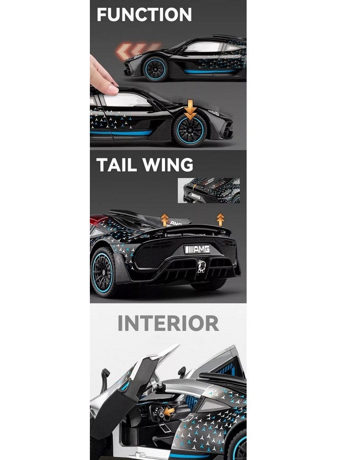 Magicwand 1:24 Scale Die-Cast Metal Merrc AMG-ONE【Large】 with 4 Openable Doors,Lights & Music【Pack of 1】【Colors As Per Stock】 - Image 5