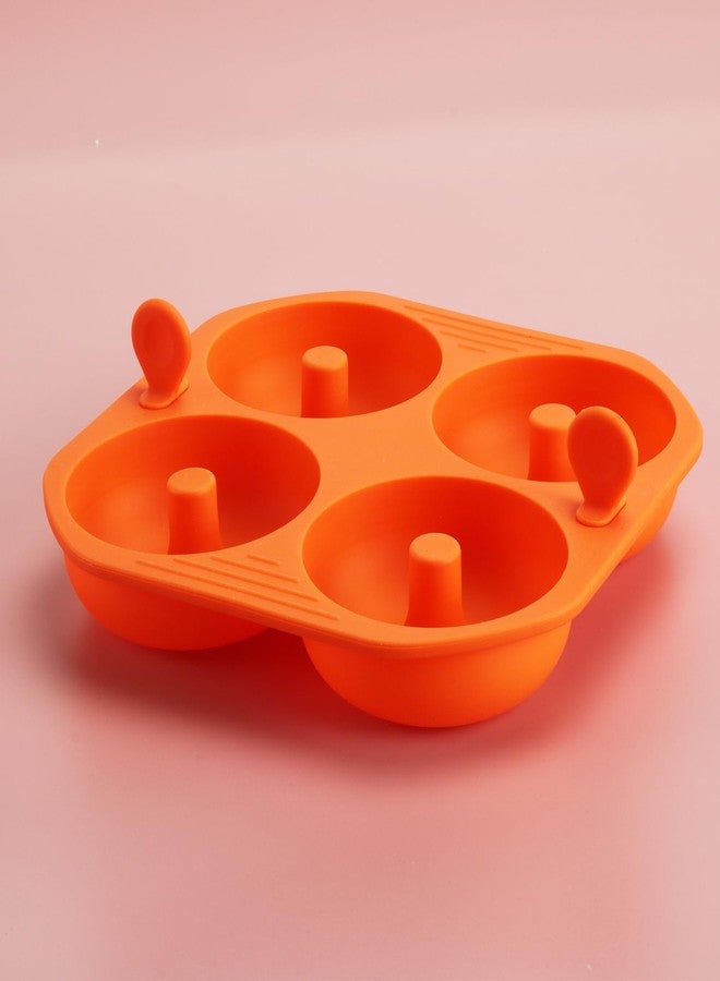 Kispog Silicone Donut/Bagel Pan Air Fryer Accessories, 1pcs 4 Cavity 3.2 inch, Compatible with All 6qt 6.5qt 7qt 8qt 10qt 12qt 15qt Air Fryer and Oven.… - Image 1