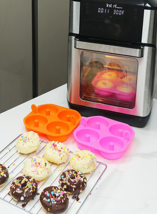 Kispog Silicone Donut/Bagel Pan Air Fryer Accessories, 1pcs 4 Cavity 3.2 inch, Compatible with All 6qt 6.5qt 7qt 8qt 10qt 12qt 15qt Air Fryer and Oven.… - Image 5