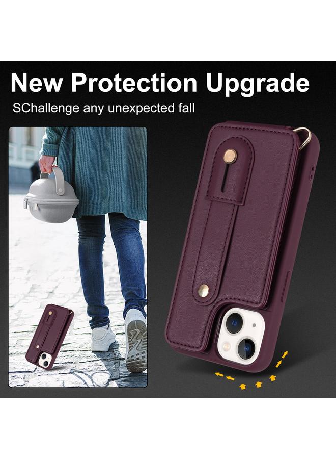 S-TOP Case For iPhone 11 Pro Wristband Vertical Flip Wallet Back Cover Phone Case - Image 3