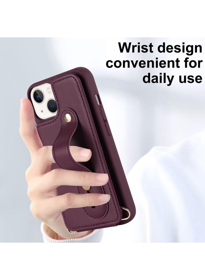 S-TOP Case For iPhone 11 Pro Wristband Vertical Flip Wallet Back Cover Phone Case - Image 4