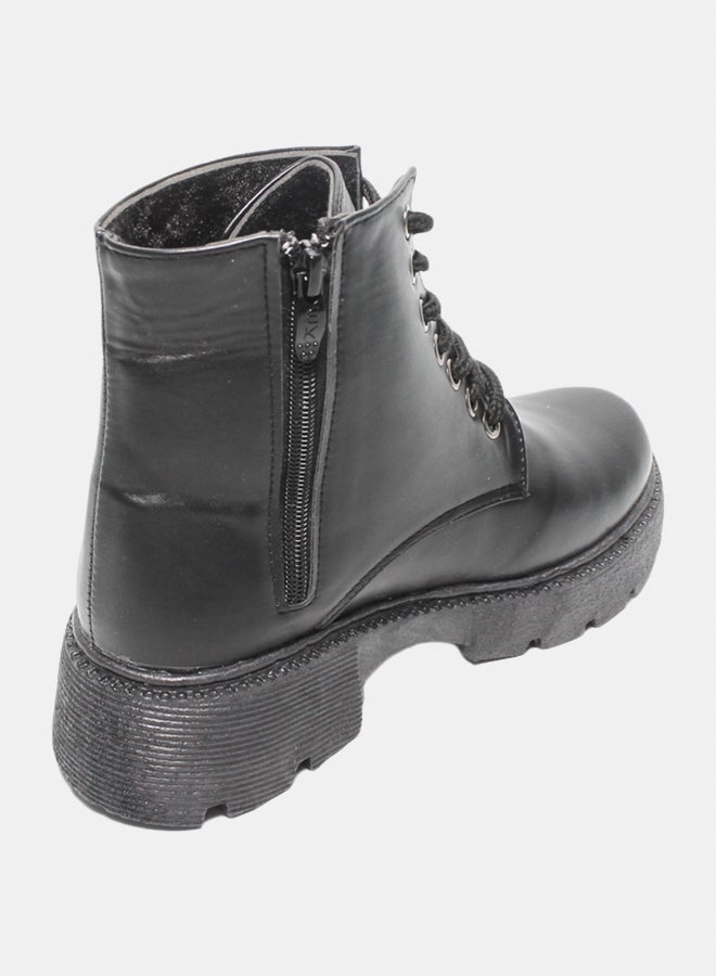 Glitter Women Half-Boots - Black - Image 4