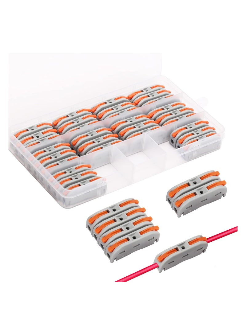 حزمة متنوعة موصلات أسلاك الربط مكونة من 30 قطعة مع 2 و 3 وصلات مضمنة للدائرة ، 28-12 AWG - Image 1