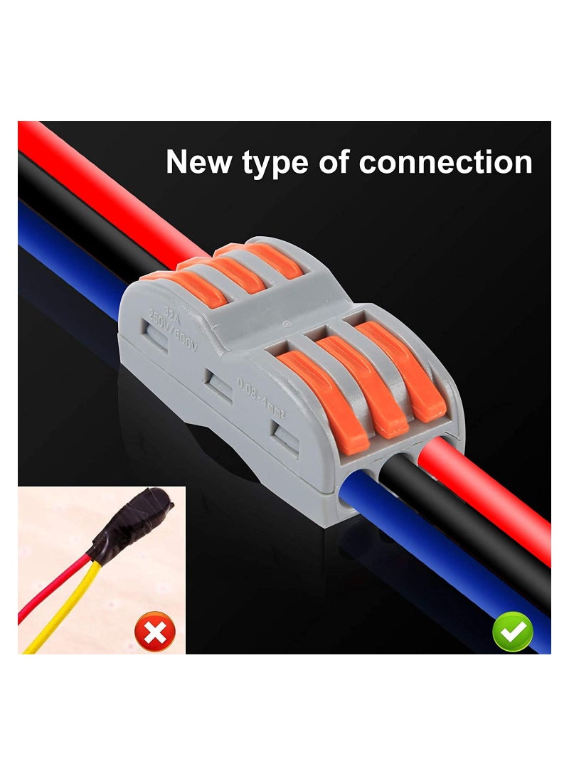 30-Piece Splicing Wire Connectors Assortment Pack with  2 and 3 Circuit Inline Splices, 28-12 AWG  - Image 5