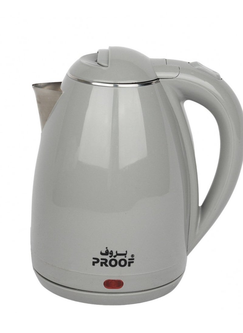 Stainless steel kettle inside and plastic outside 1.8 liters 2200 watts