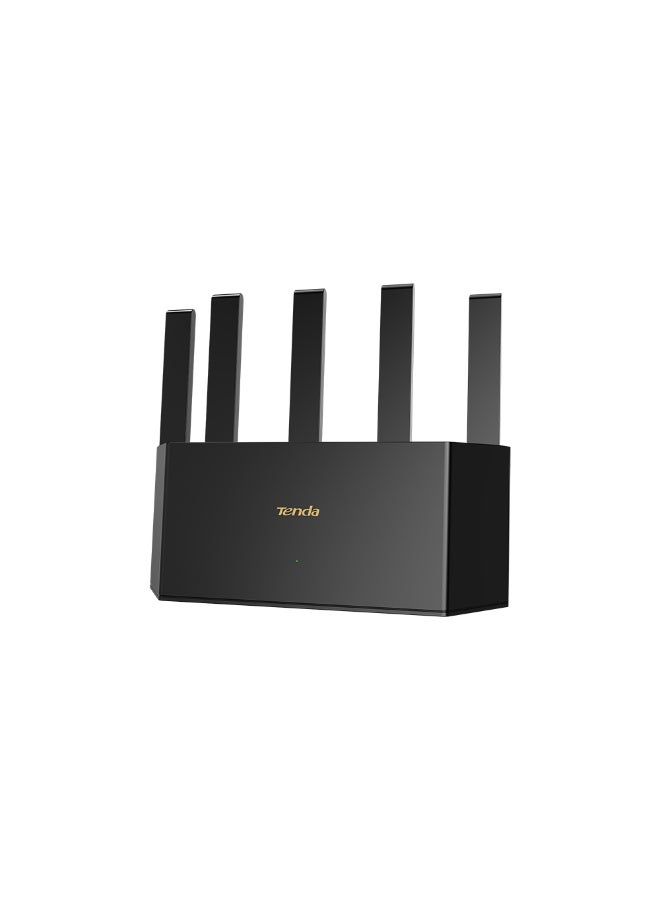 Tenda TE6L Pro BE5100 Dual-Band Wi-Fi 7 Router (2.5GE), Up to 5011 Mbps Concurrent Speed, Dual-Core CPU + 6nm Wi-Fi Chip, 5 High-Gain Antennas, Wi-Fi+ Mesh Coverage, NFC One-Touch Connection, Fast Roaming black - Image 1