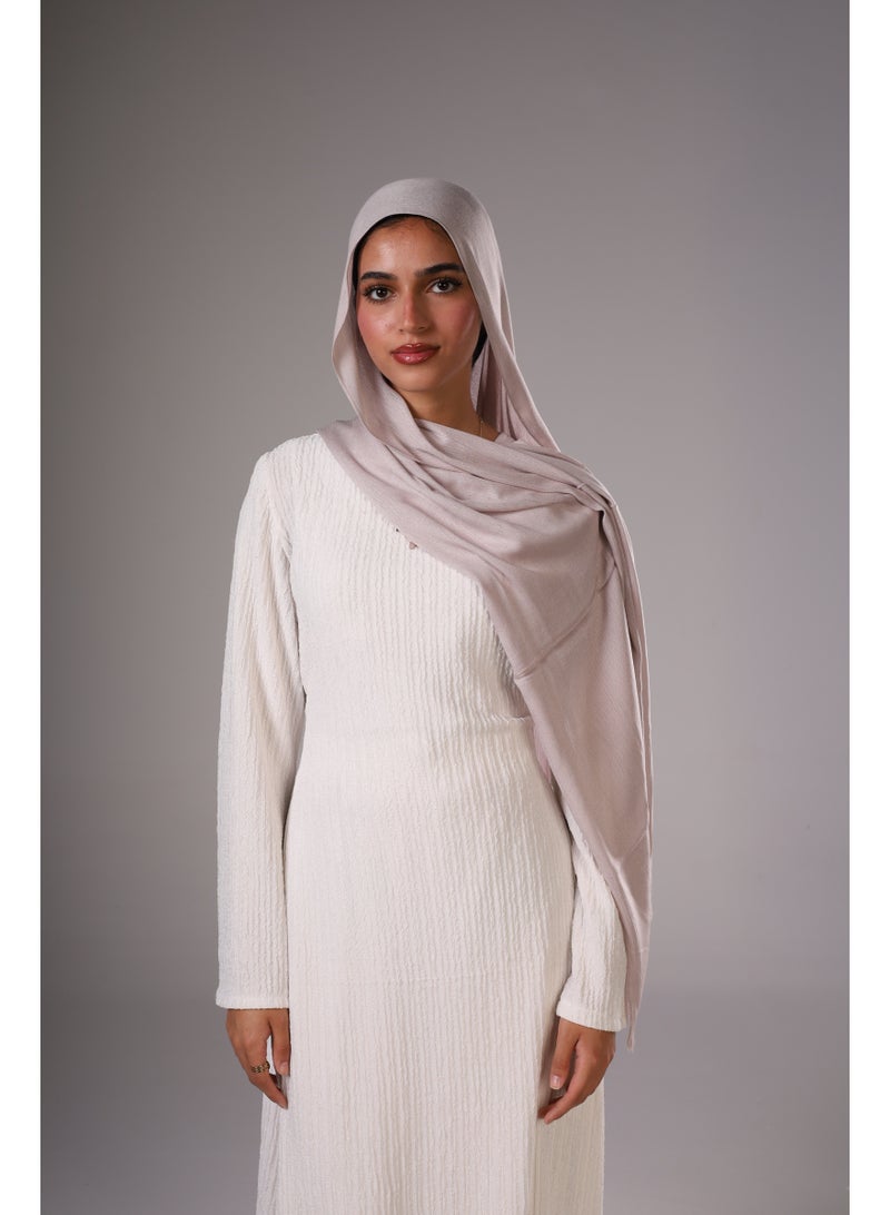 Lavezzi Cotton Sponge Modal Hijab for Women – Soft Breathable Head Scarf – Elegant Modest Fashion Head Wrap (Grey) - Image 1