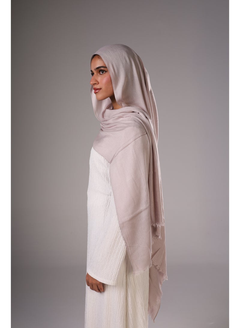 Lavezzi Cotton Sponge Modal Hijab for Women – Soft Breathable Head Scarf – Elegant Modest Fashion Head Wrap (Grey) - Image 2