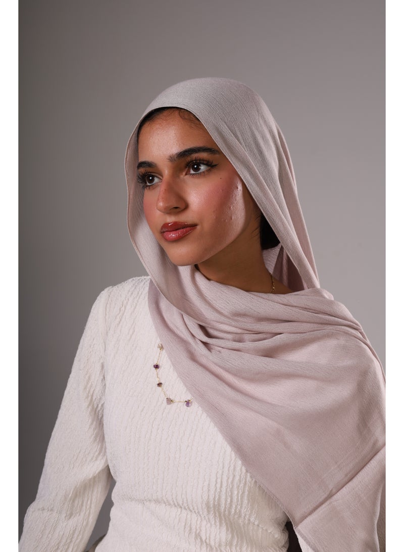 Lavezzi Cotton Sponge Modal Hijab for Women – Soft Breathable Head Scarf – Elegant Modest Fashion Head Wrap (Grey) - Image 3