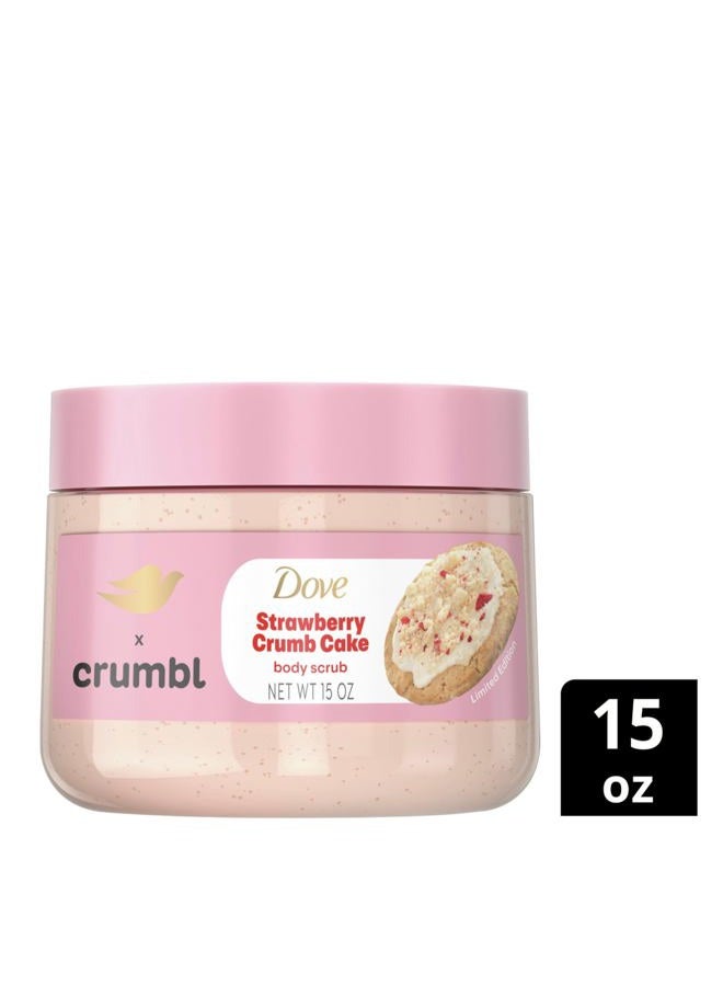 Dove غسول الجسم وكريم التقشير المرطب بنكهة كعكة الفراولة المفتتة، 20 أونصة غسول + 15 أونصة مقشر، إصدار محدود، خالي من البارابين والكبريتات، للجسم، يحسن من نسيج البشرة، يرطب - Image 3