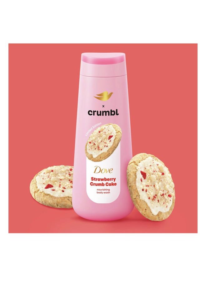 Dove غسول الجسم وكريم التقشير المرطب بنكهة كعكة الفراولة المفتتة، 20 أونصة غسول + 15 أونصة مقشر، إصدار محدود، خالي من البارابين والكبريتات، للجسم، يحسن من نسيج البشرة، يرطب - Image 4