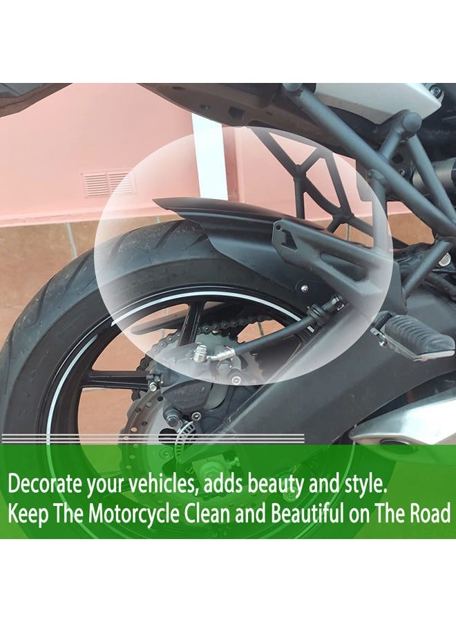 Midimttop Motorcycle Rear Fender Wheel Cover Mudguard Splash Guard Compatible with Ka-wasaki VERSYS 650 2007 2008 2009 2010 2011 2012 2013 2017 2015 2016 2017 2018 2019 2020 2021 (Black) - Image 4