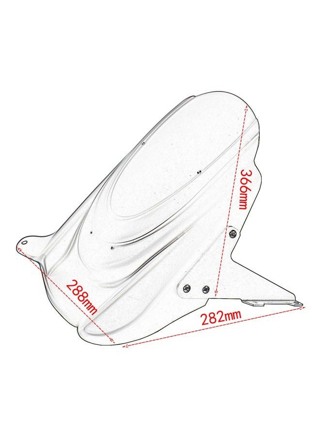 Midimttop Motorcycle Rear Fender Wheel Cover Mudguard Splash Guard Compatible with Ka-wasaki VERSYS 650 2007 2008 2009 2010 2011 2012 2013 2017 2015 2016 2017 2018 2019 2020 2021 (Black) - Image 2