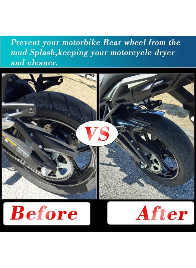 Midimttop Motorcycle Rear Fender Wheel Cover Mudguard Splash Guard Compatible with Ka-wasaki VERSYS 650 2007 2008 2009 2010 2011 2012 2013 2017 2015 2016 2017 2018 2019 2020 2021 (Black) - Image 5