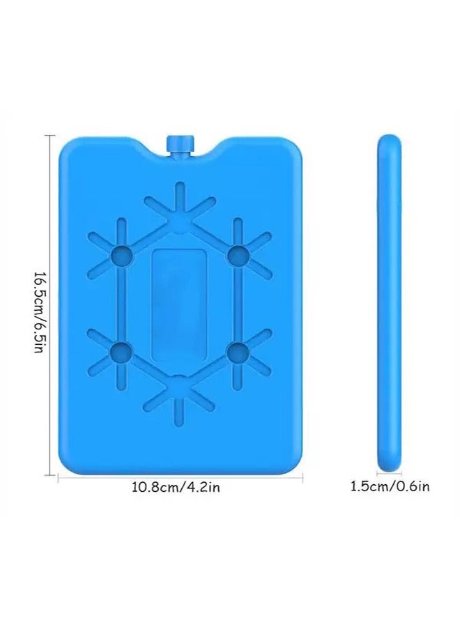 4 قطع من أكياس الثلج لصندوق الغداء، أكياس المجمد فائقة الرقة القابلة لإعادة الاستخدام، مدة طويلة للمبردات، كيس بارد للعمل، نزهة. الحفاظ على الطعام طازج، تصميم خفيف الوزن لسهولة الحمل الوردي - Image 3