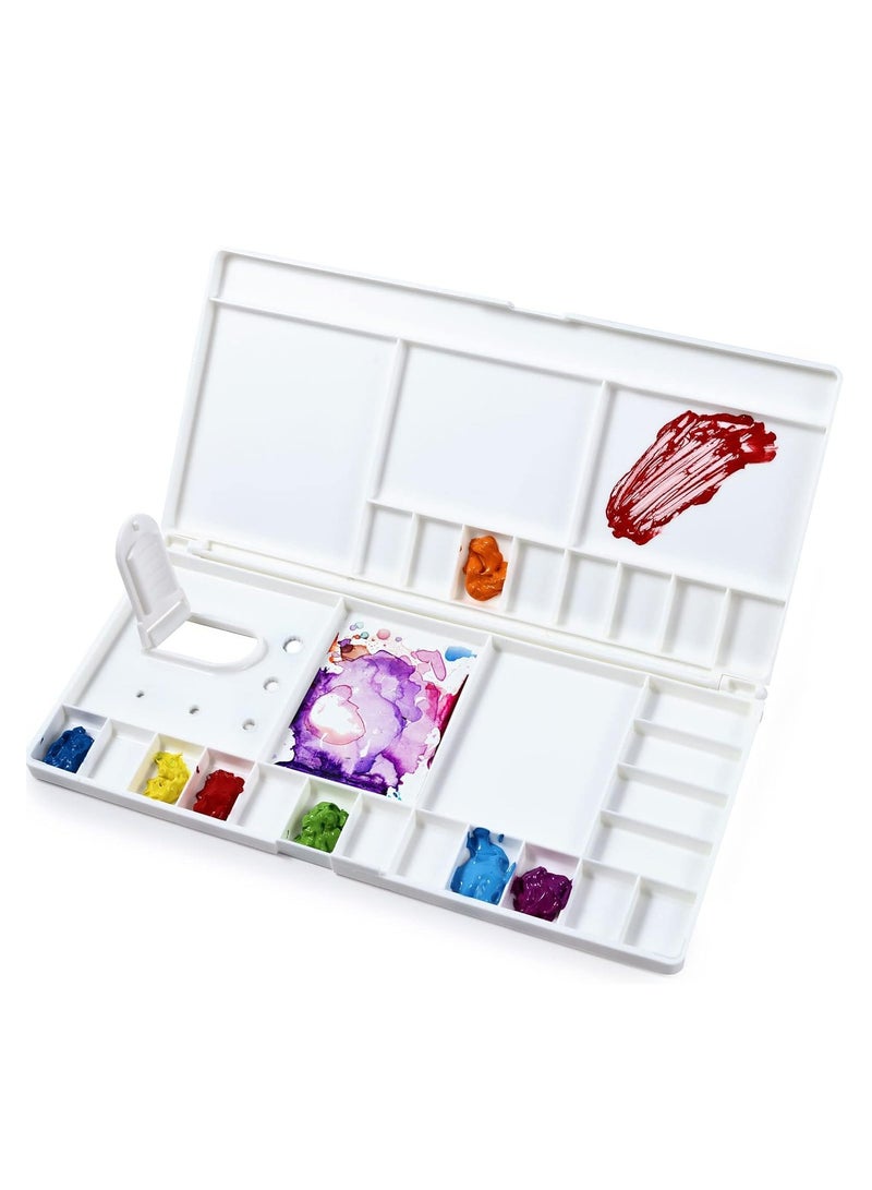 أوزيغالور لوحة زينة مائية كبيرة مع 24 حفرة و5 منطقة للمزج، لوحة زينة بثقب للإبهام - Image 1