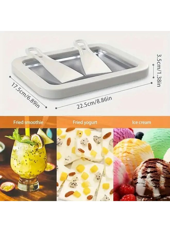 Pink Ice Cream Maker Machine No Electricity Needed Stainless Steel - Image 5