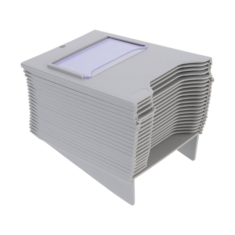 2pcs Time Card Rack Warehouse Material Card Rack Hanging Time Card Holder Material Shelf - Image 1