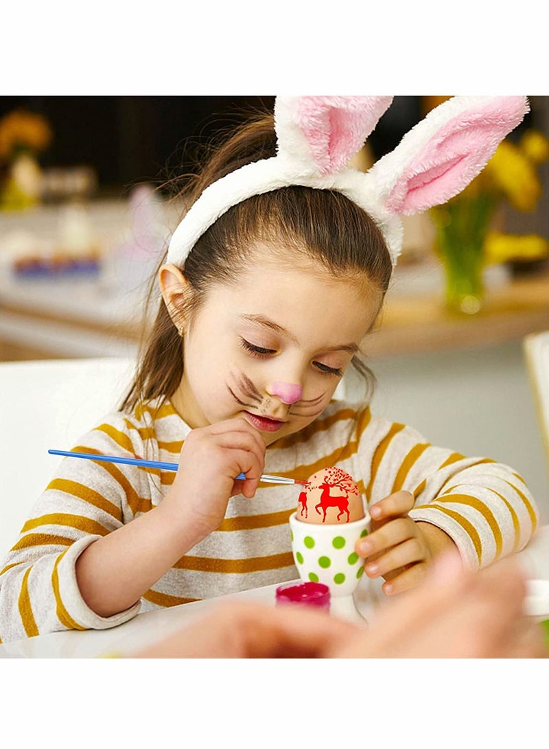 Excefore Paint Brushes, oil paintbrush, Round Flat Small Brush Bulk, For Detail Painting Sets(Blue, 60 Pcs) - Image 5