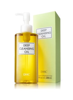 DHC DHC Deep Cleansing Oil, Facial Cleansing Oil, Makeup Remover, Cleanses without Clogging Pores, Residue-Free, Fragrance and Colorant Free, All Skin Types, 6.7 fl. oz.  - Image 1