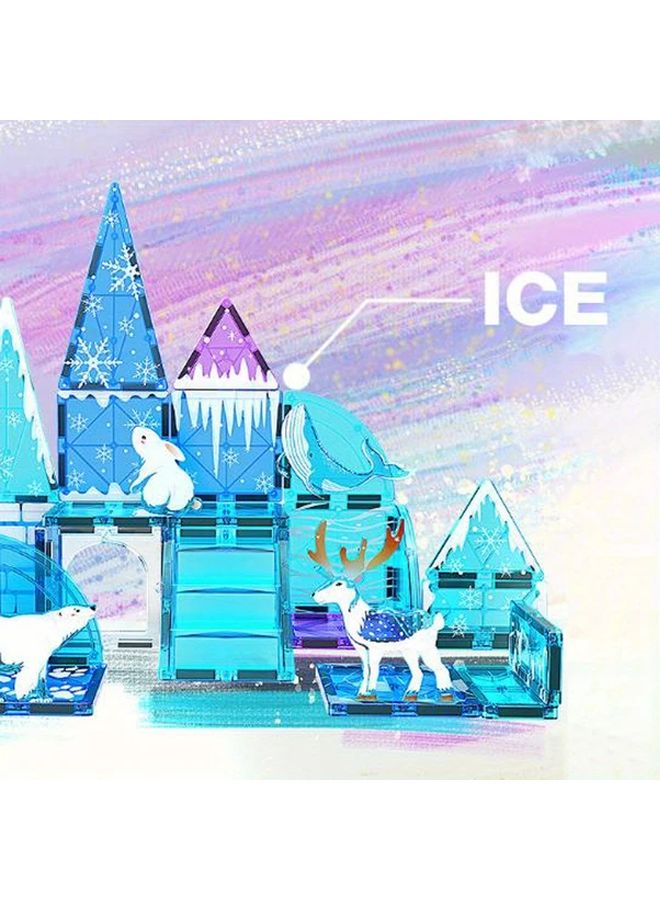 مجموعة مكعبات مغناطيسية متعددة الألوان 32 قطعة، ألعاب تعليمية ستيم للأطفال من عمر 3 سنوات - Image 2