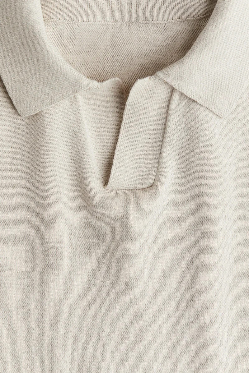 H&M Fine-knit polo jumper