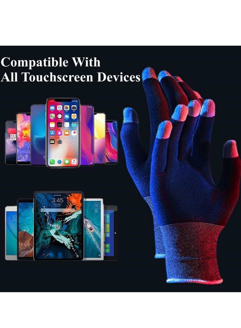 SYOSI Touchscreen Gloves for Sweaty Hands, High-Sensitive Anti-Sweat Breathable Seamless Gaming Gloves for Tablet iPadMobile Phone PUBG Game Controller - Image 5