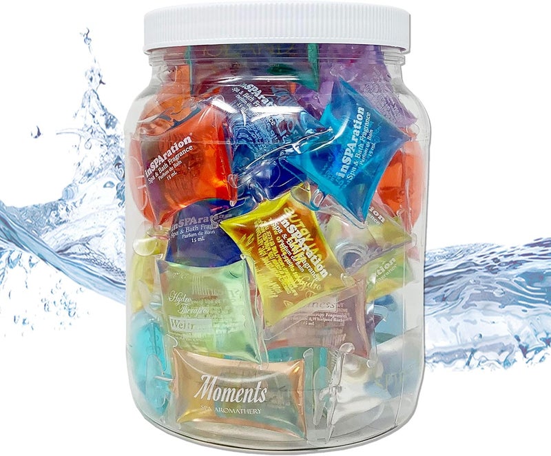 InSPAration 152 Hot Tub Spa & Bath Aromatherapy Fragrance Assortment-50 Pillow Packs Fish Bowl 50pk Assortment, Multiple - Image 2