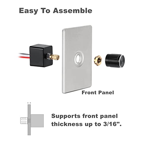 Acegoo DC 12V Light Dimmer, Rotary Dimming Switch for RV Boat Truck LED Lighting, Halogen, Incandescent, Strip Lights, Rated 6A - Image 5