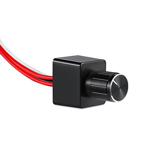 Acegoo DC 12V Light Dimmer, Rotary Dimming Switch for RV Boat Truck LED Lighting, Halogen, Incandescent, Strip Lights, Rated 6A - Image 1