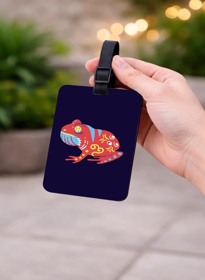 tinywalk مجموعة من قطعتين من بطاقات الأمتعة الخشبية - تصميم بنمط ماندالا بوهيمي، 7 × 9.5 سم (2.75 × 3.75 بوصة)، حزام بإبزيم قابل لإعادة الاستخدام، بطاقات حقائب سفر للحقائب وحقائب الظهر - Image 2