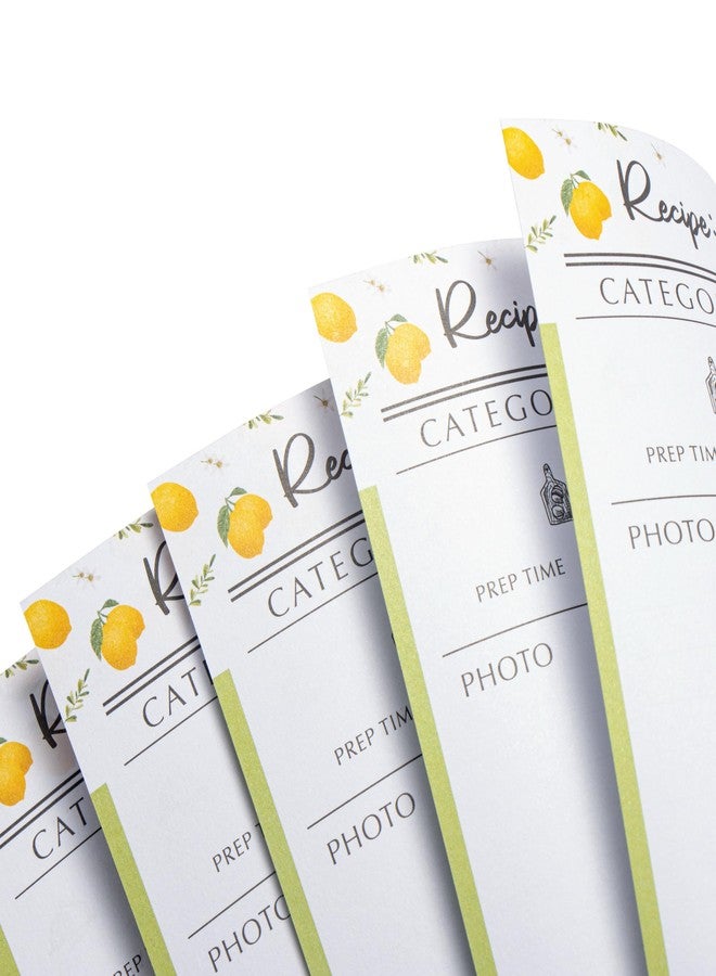OUTSHINE 6 x9 Lemons Hardcover Recipe Binder, Blank Recipe Binder to Write in Your Own Recipes, Recipe Binder, Recipe Book Blank, Recipe Notebook, Cookbook Binder, Recipe Journal for Recipe Holder - Image 4
