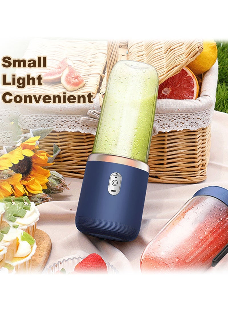 Portable Blender Cup, Wireless Juicer with 2 Cups – 21000 RPM High-Speed Motor, 8 Sharp Stainless Steel Blades, Rechargeable Smoothie Maker with Extra Travel Lid, Long Battery Life for Up to 8 Drinks, Food-Grade Safe Material, Mini Personal Blender for Juice, Milkshake, Smoothie, Protein Shake – Ideal for Gym, Office, Travel & Outdoor Use(Pink) - Image 4