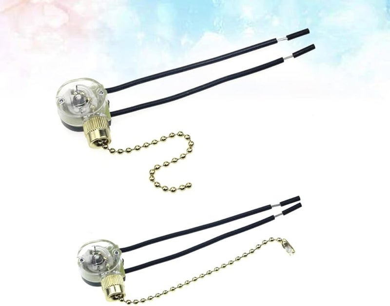 قطعتان من سلك استبدال سلسلة سحب مروحة الضوء سلك التحكم لون عشوائي - Image 5