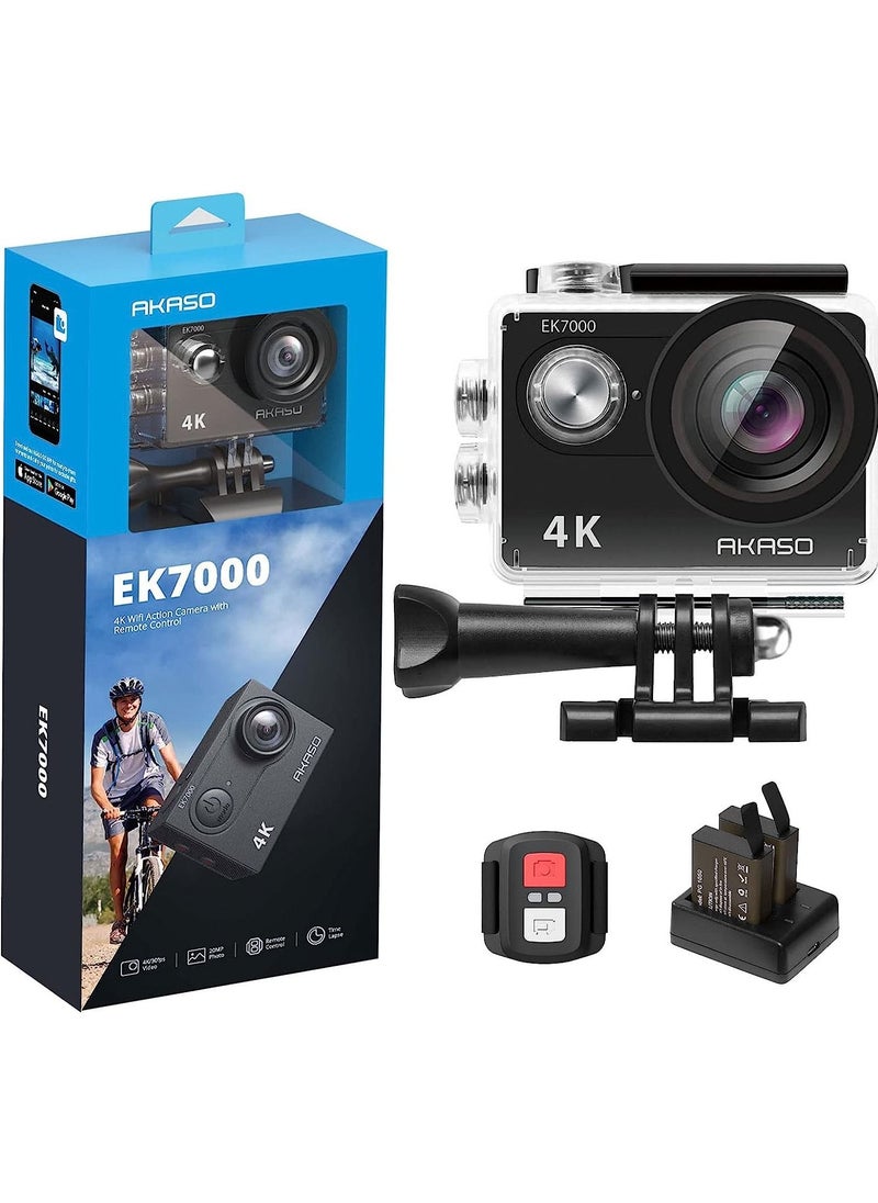Akaso - Ek7000 4K Wifi Sports Action Camera Ultra Hd Waterproof Dv Camcorder 170 Degree Wide Angle 100Ft Waterproof Camera - Image 1
