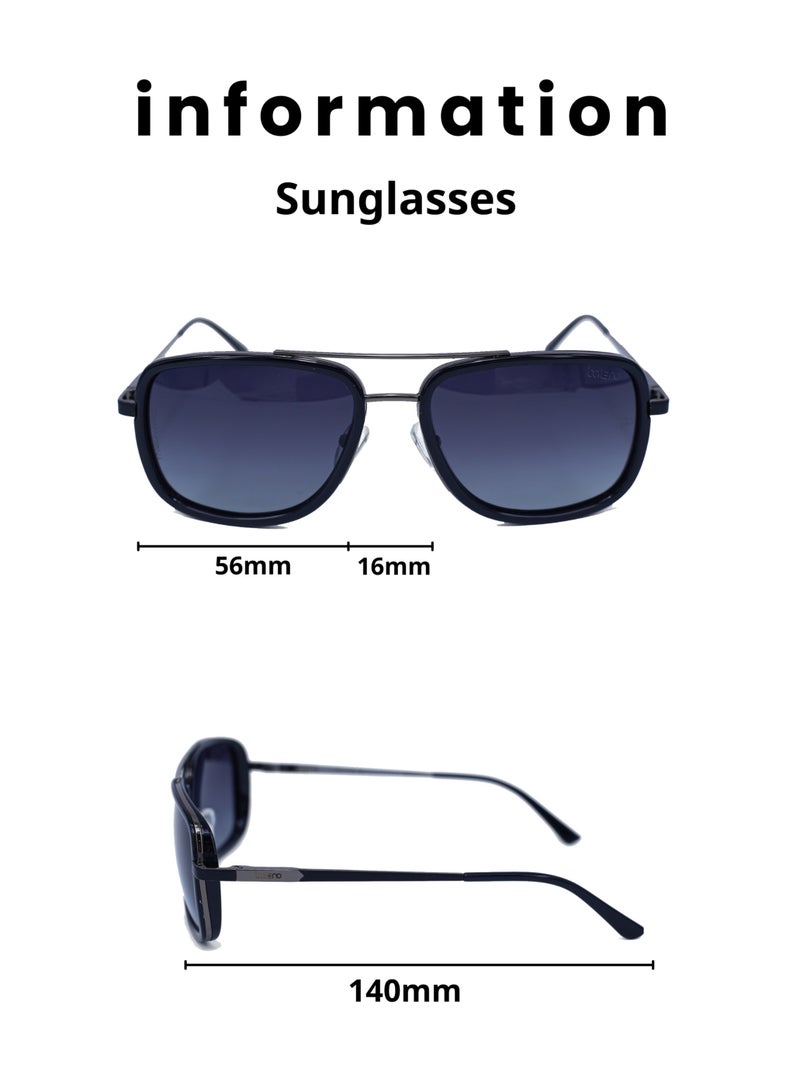 Baleno "Aviator Sunglasses with Polarized UV Protection Lenses – Lightweight, Durable Metal Frame for Men & Women, Perfect for Driving, Travel, and Outdoor Activities" - Image 5