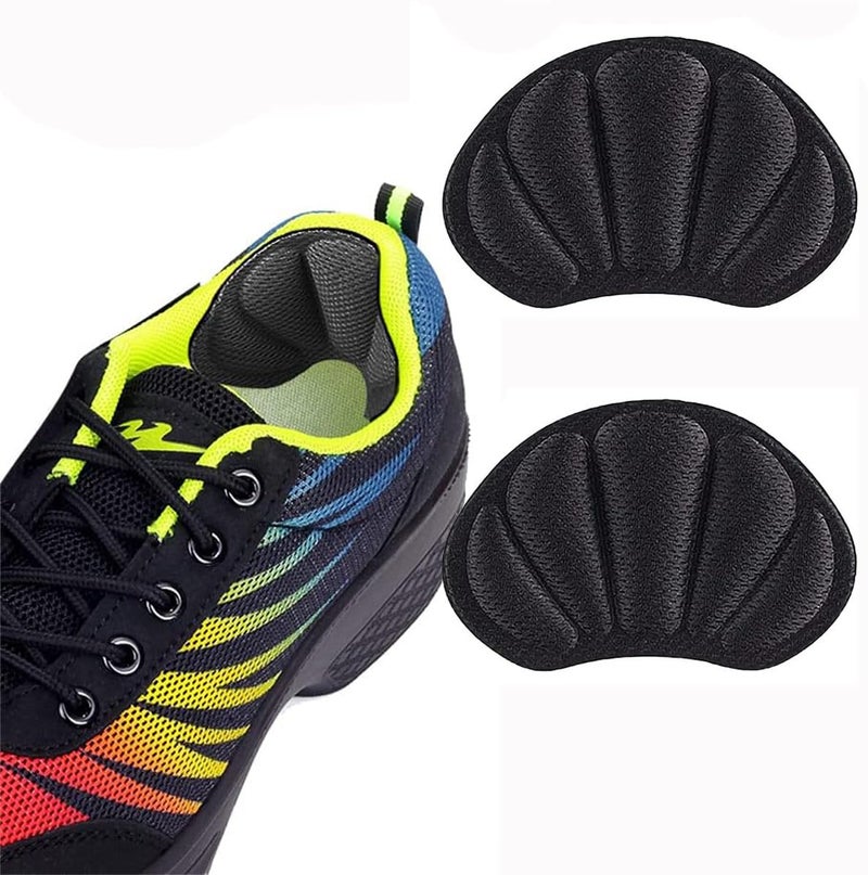 MINNESOTA 1 Pair Back Heel Inserts Cushion Pads – Heel Grips for Loose Shoes, Boots, and Sandals – Improve Shoe Fit, Comfort, and Reduce Heel Slip and Blisters – For Men and Women - Black Colour - Image 1