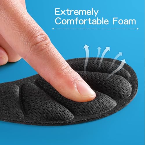 MINNESOTA 1 Pair Back Heel Inserts Cushion Pads – Heel Grips for Loose Shoes, Boots, and Sandals – Improve Shoe Fit, Comfort, and Reduce Heel Slip and Blisters – For Men and Women - Black Colour - Image 3
