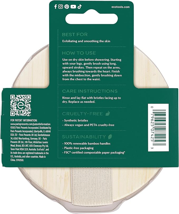 Ecotools Dry Body Brush Detoxify Smooth