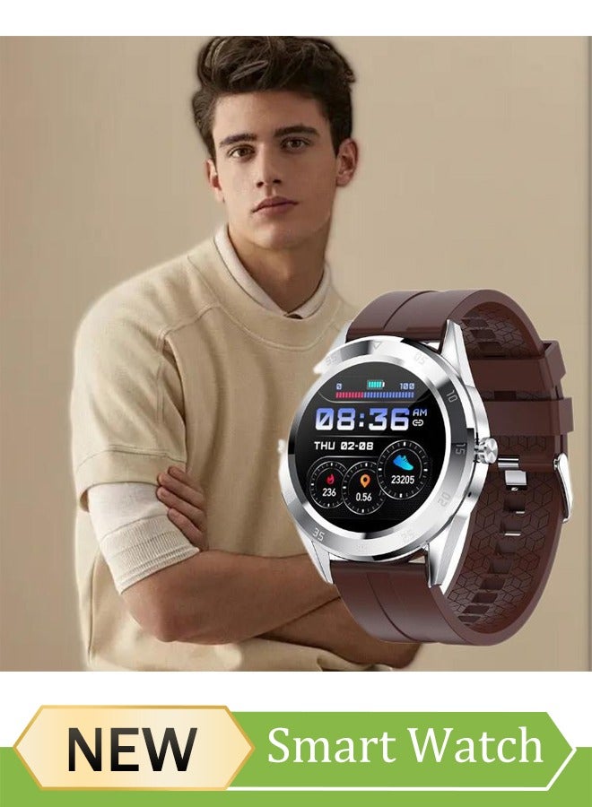 Beauenty Men Smart Fitness Watch (Answer/Dial), 1.54 Smartwatch Fitness Tracker for Android iOS with Heart Rate Sleep Tracking, 20 Sport Modes, Blood Oxygen, Ai Voice Control,  IP68 dustproof and waterproof - Image 1