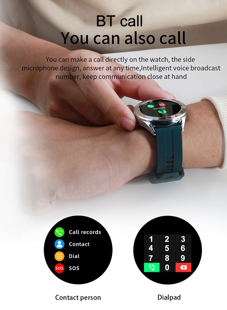 Beauenty Men Smart Fitness Watch (Answer/Dial), 1.54 Smartwatch Fitness Tracker for Android iOS with Heart Rate Sleep Tracking, 20 Sport Modes, Blood Oxygen, Ai Voice Control,  IP68 dustproof and waterproof - Image 4