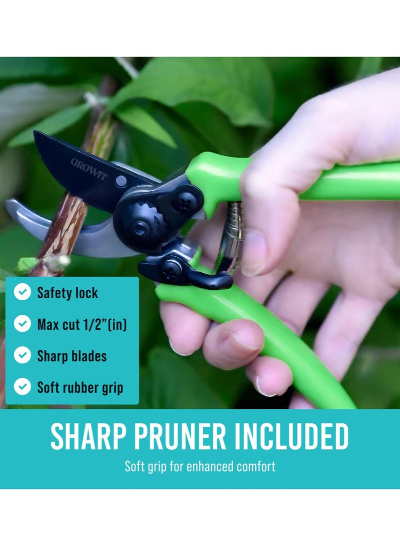 عربست أدوات بستنة متينة عالية الجودة - مجموعة أدوات بستنة مكونة من 22 قطعة، هدية مثالية للنساء والرجال والأمهات والآباء - مجموعة أدوات بستنة متينة ومريحة للاستخدام. - Image 5